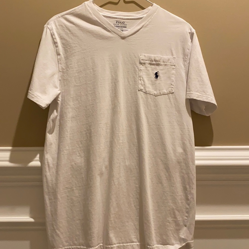 POLO RALPH LAUREN WHITE V-NECK